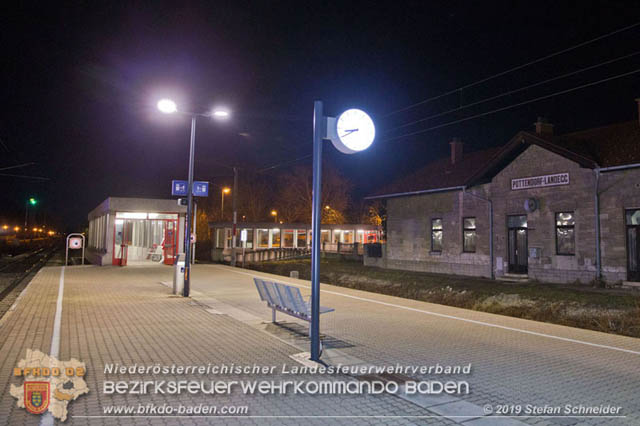 20190213 Schadstoffalarm am Bahnhof Pottendorf-Landegg  Foto:  Stefan Schneider