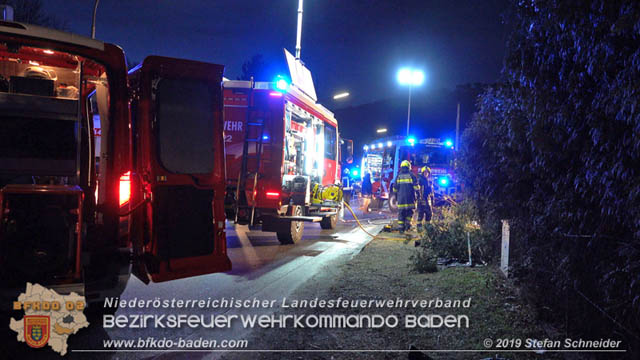 20190224 Schwerer Verkehrsunfall auf der LB18 in St.Veit a.d.Triesting  Foto: © Stefan Schneider 