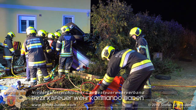 20190224 Schwerer Verkehrsunfall auf der LB18 in St.Veit a.d.Triesting  Foto: © Stefan Schneider 