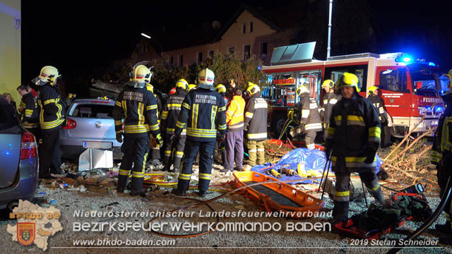 20190224 Schwerer Verkehrsunfall auf der LB18 in St.Veit a.d.Triesting  Foto: © Stefan Schneider 