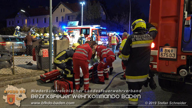 20190224 Schwerer Verkehrsunfall auf der LB18 in St.Veit a.d.Triesting  Foto: © Stefan Schneider 