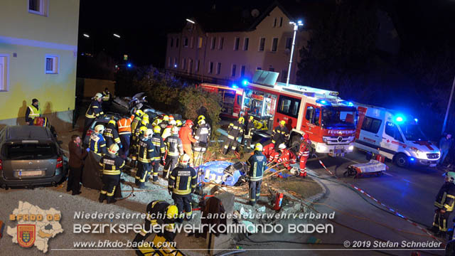 20190224 Schwerer Verkehrsunfall auf der LB18 in St.Veit a.d.Triesting  Foto:  Stefan Schneider 