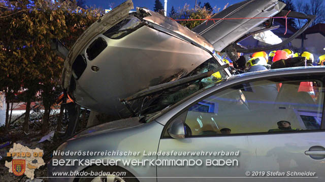 20190224 Schwerer Verkehrsunfall auf der LB18 in St.Veit a.d.Triesting  Foto: © Stefan Schneider 