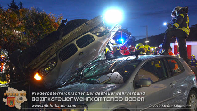 20190224 Schwerer Verkehrsunfall auf der LB18 in St.Veit a.d.Triesting  Foto: © Stefan Schneider 