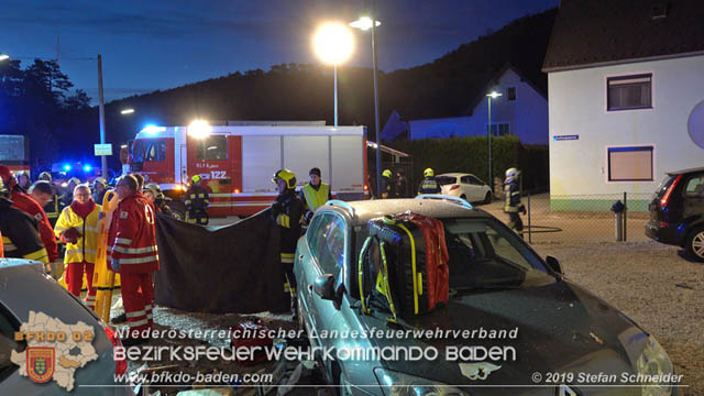 20190224 Schwerer Verkehrsunfall auf der LB18 in St.Veit a.d.Triesting  Foto: © Stefan Schneider 