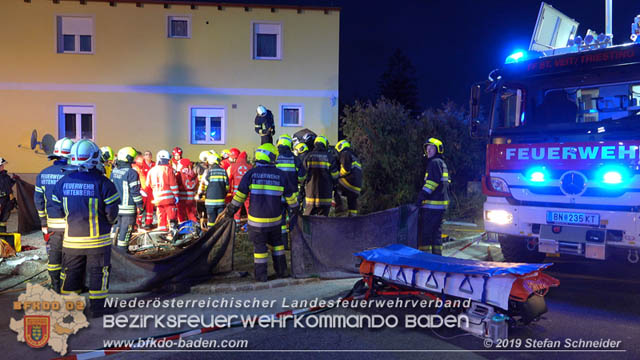 20190224 Schwerer Verkehrsunfall auf der LB18 in St.Veit a.d.Triesting  Foto: © Stefan Schneider 