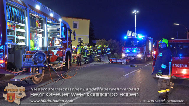 20190224 Schwerer Verkehrsunfall auf der LB18 in St.Veit a.d.Triesting  Foto: © Stefan Schneider 