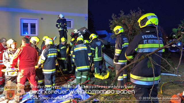 20190224 Schwerer Verkehrsunfall auf der LB18 in St.Veit a.d.Triesting  Foto: © Stefan Schneider 