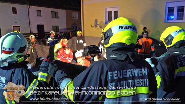 20190224 Schwerer Verkehrsunfall auf der LB18 in St.Veit a.d.Triesting  Foto: © Stefan Schneider 