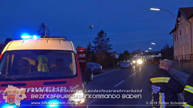 20190224 Schwerer Verkehrsunfall auf der LB18 in St.Veit a.d.Triesting  Foto: © Stefan Schneider 