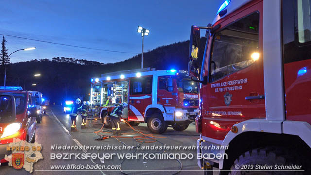 20190224 Schwerer Verkehrsunfall auf der LB18 in St.Veit a.d.Triesting  Foto: © Stefan Schneider 