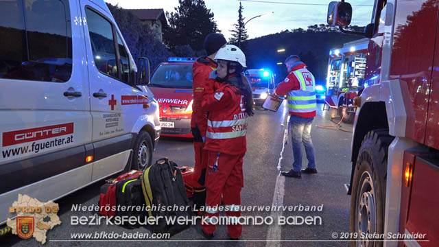 20190224 Schwerer Verkehrsunfall auf der LB18 in St.Veit a.d.Triesting  Foto: © Stefan Schneider 