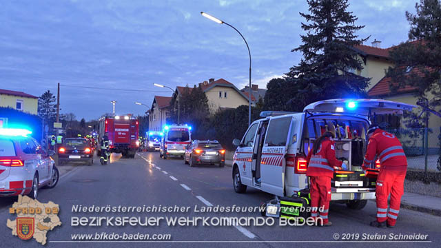 20190224 Schwerer Verkehrsunfall auf der LB18 in St.Veit a.d.Triesting  Foto: © Stefan Schneider 