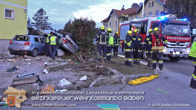 20190224 Schwerer Verkehrsunfall auf der LB18 in St.Veit a.d.Triesting  Foto: © Stefan Schneider 