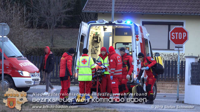 20190224 Schwerer Verkehrsunfall auf der LB18 in St.Veit a.d.Triesting  Foto: © Stefan Schneider 