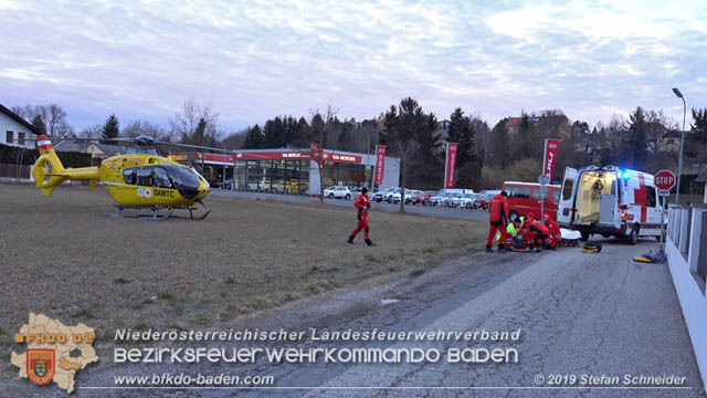 20190224 Schwerer Verkehrsunfall auf der LB18 in St.Veit a.d.Triesting  Foto: © Stefan Schneider 