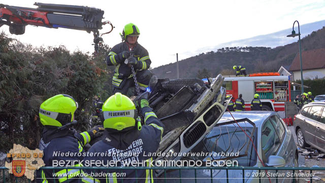 20190224 Schwerer Verkehrsunfall auf der LB18 in St.Veit a.d.Triesting  Foto: © Stefan Schneider 