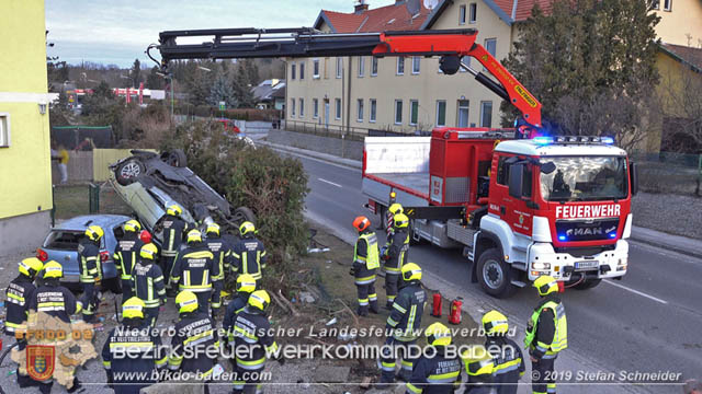 20190224 Schwerer Verkehrsunfall auf der LB18 in St.Veit a.d.Triesting  Foto: © Stefan Schneider 