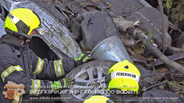 20190224 Schwerer Verkehrsunfall auf der LB18 in St.Veit a.d.Triesting  Foto: © Stefan Schneider 