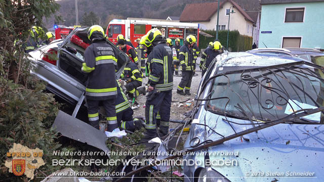 20190224 Schwerer Verkehrsunfall auf der LB18 in St.Veit a.d.Triesting  Foto: © Stefan Schneider 