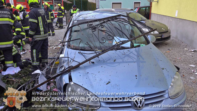 20190224 Schwerer Verkehrsunfall auf der LB18 in St.Veit a.d.Triesting  Foto: © Stefan Schneider 