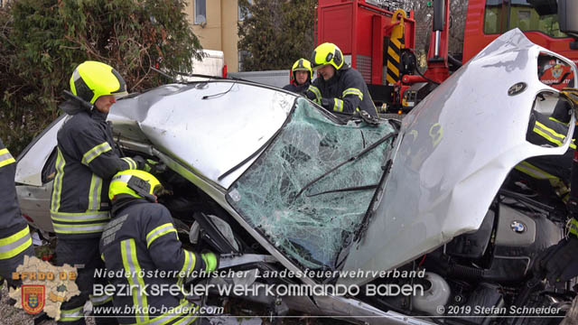 20190224 Schwerer Verkehrsunfall auf der LB18 in St.Veit a.d.Triesting  Foto: © Stefan Schneider 