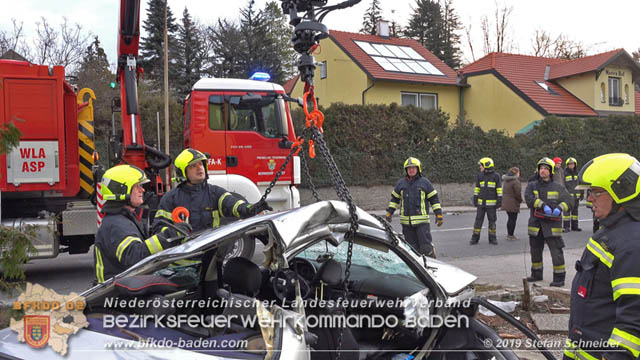 20190224 Schwerer Verkehrsunfall auf der LB18 in St.Veit a.d.Triesting  Foto: © Stefan Schneider 