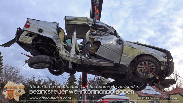 20190224 Schwerer Verkehrsunfall auf der LB18 in St.Veit a.d.Triesting  Foto: © Stefan Schneider 