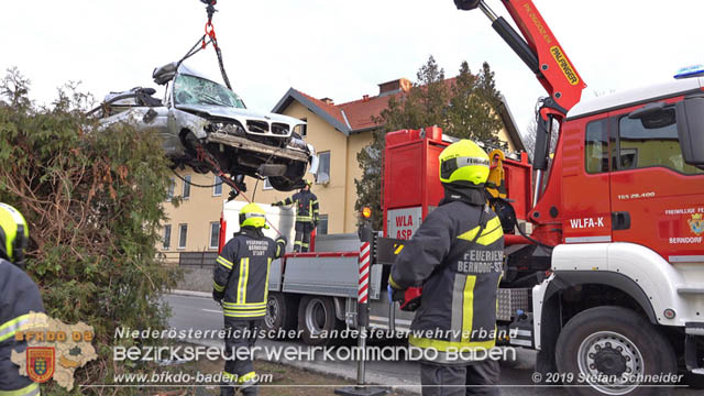 20190224 Schwerer Verkehrsunfall auf der LB18 in St.Veit a.d.Triesting  Foto: © Stefan Schneider 