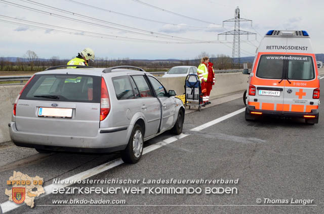 20190313 Verkehrsunfall auf der A3 zwischen Ebreichsdorf und Pottendorf  Foto:  Thomas Lenger