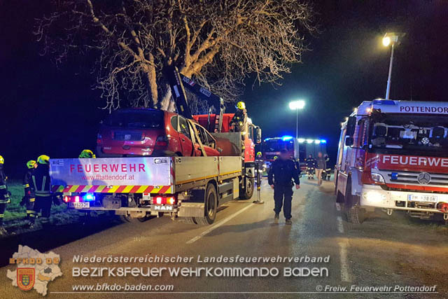 20190324 Verkehrsunfall auf der L157 Pottendorf-Tattendorf  Foto:  Pfingstl FF Pottendorf