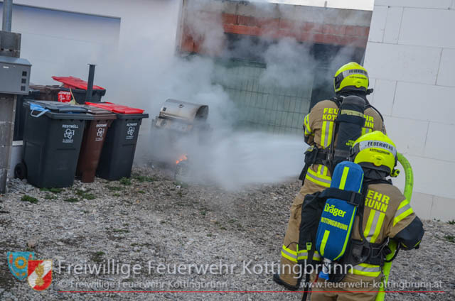 20190329 Brand einer Gasflasche in Kottingbrunn  Foto:  Freiwillige Feuerwehr Kottingbrunn