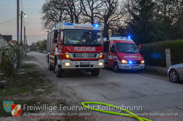 20190329 Brand einer Gasflasche in Kottingbrunn  Foto:  Freiwillige Feuerwehr Kottingbrunn