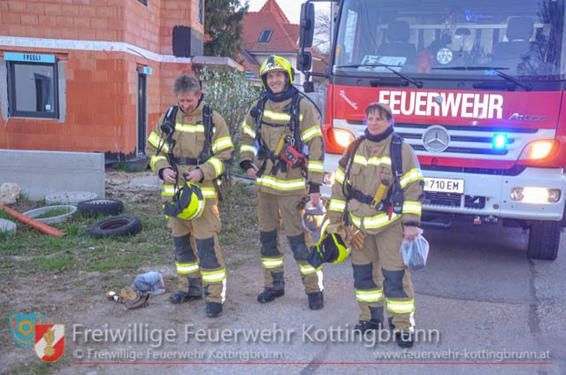 20190329 Brand einer Gasflasche in Kottingbrunn  Foto:  Freiwillige Feuerwehr Kottingbrunn