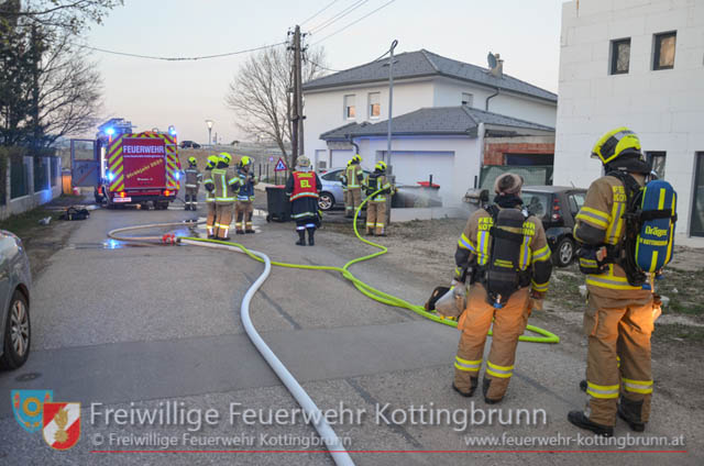 20190329 Brand einer Gasflasche in Kottingbrunn  Foto:  Freiwillige Feuerwehr Kottingbrunn