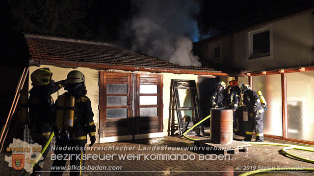 20190402 Brand eines Nebengebudes in Tribuswinkel  Foto:  Stefan Schneider