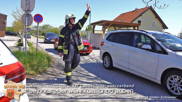 20190420 Schwerer Verkehrsunfall auf der LB212 im Ortsgebiet von Sooss  Foto:  Stefan Schneider