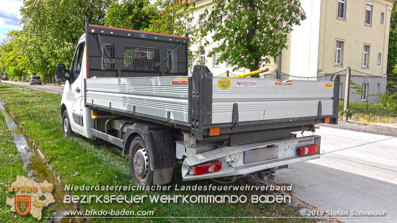 20190510 Verkehrsunfall im Zentrum Blumau-Neurihof  Foto:  Stefan Schneider BFK Baden