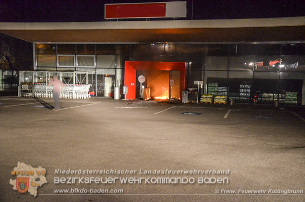 20190526 - Bankomatbrand Kottingbrunn - Foto: FF Kottingbrunn