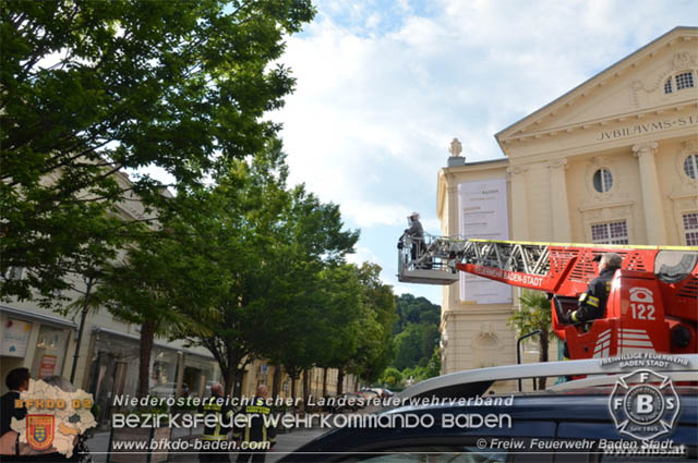 20190531 Bienenschwarm sorgte fr groe Aufregung in der Badener Fugngerzone  Foto:  Freiwillige Feuerwehr Baden-Stadt 