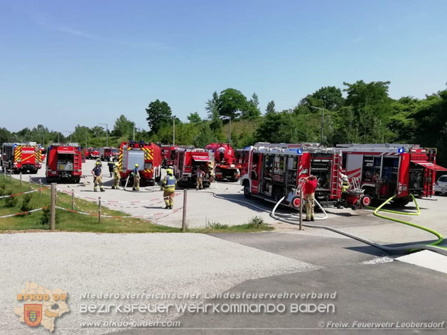 20190614 Grobrand Leobersdorf - Fotos: Bernd Taxberger, FF Leobersdorf, FF Bad Vslau