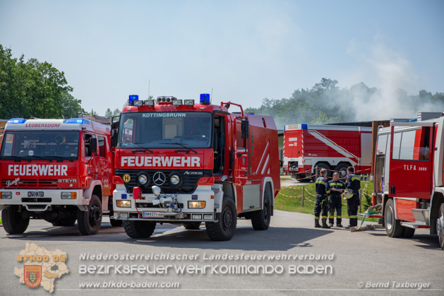 20190614 Grobrand Leobersdorf - Fotos: Bernd Taxberger, FF Leobersdorf, FF Bad Vslau