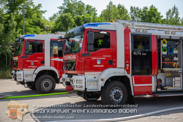 20190614 Grobrand Leobersdorf - Fotos: Bernd Taxberger, FF Leobersdorf, FF Bad Vslau