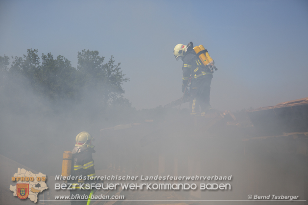 20190614 Grobrand Leobersdorf - Fotos: Bernd Taxberger, FF Leobersdorf, FF Bad Vslau