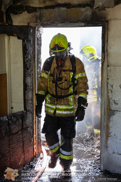 20190614 Grobrand Leobersdorf - Fotos: Bernd Taxberger, FF Leobersdorf, FF Bad Vslau