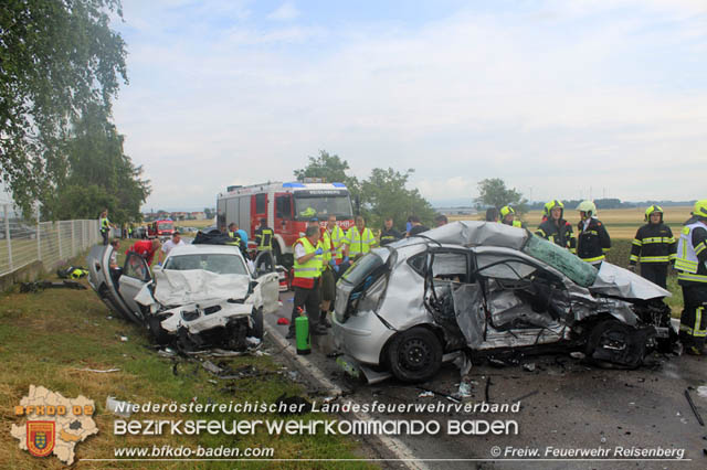 20190623 Erneut tragischer Unfall auf der L161 zwischen Reisenberg und Gramatneusiedl  Foto:  Freiwillige Feuerwehr Reisenberg