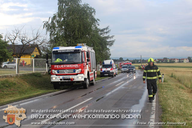20190623 Erneut tragischer Unfall auf der L161 zwischen Reisenberg und Gramatneusiedl  Foto:  Freiwillige Feuerwehr Reisenberg