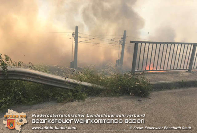 20190705 35 Hektar Getreidefeld zwischen Ebenfurth und Pottendorf in Flammen  Foto:  Freiwillige Feuerwehr Ebenfurth Stadt