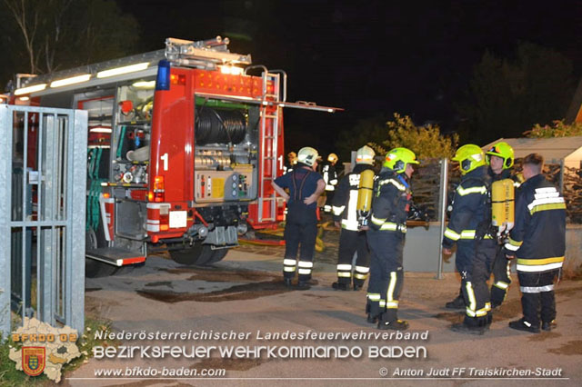 20190713 Brand in einem Traiskirchener Kleingartenhaus  Foto: © Anton Judt FF Traiskirchen-Stadt 