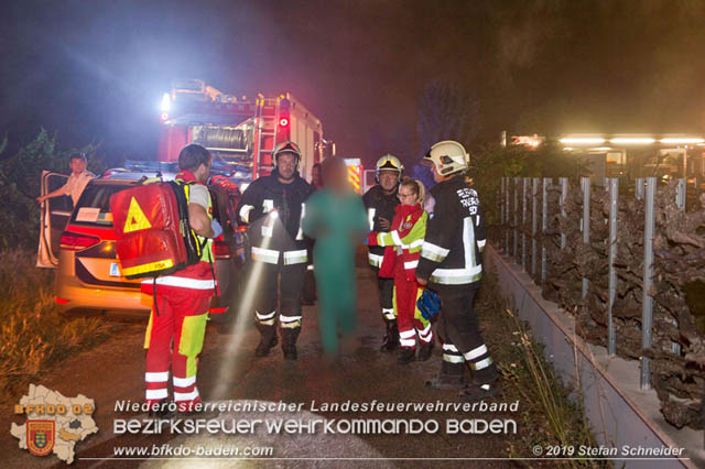 20190713 Brand in einem Traiskirchener Kleingartenhaus  Foto: © Stefan Schneider BFK Baden